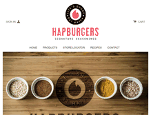 Tablet Screenshot of hapburgers.com